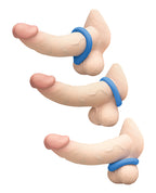 Flex Ring Drip Silicone Cock Ring - Blue