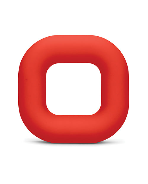 b - Vibe Flex Ring Bulk Super Soft Silicone Secure Fit Cock Ring - Red