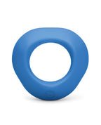 b - Vibe Flex Ring Delta Silicone Cock Ring - Blue