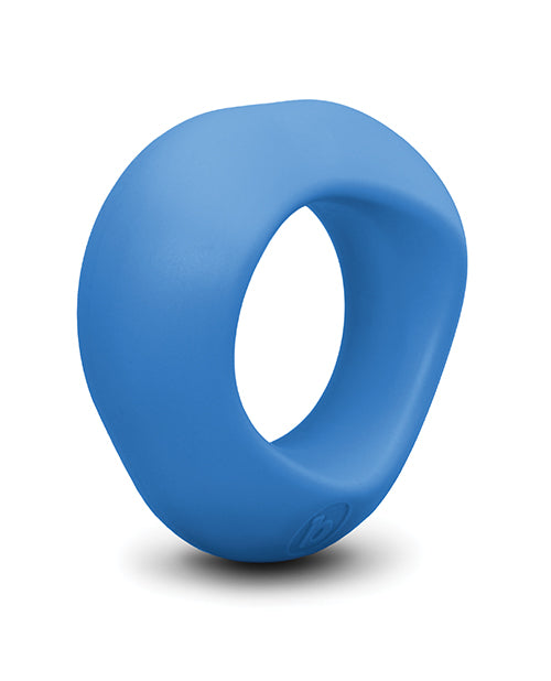 b - Vibe Flex Ring Delta Silicone Cock Ring - Blue