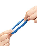 b - Vibe Flex Ring Delta Silicone Cock Ring - Blue