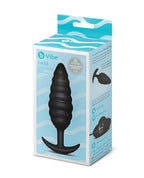 b - Vibe Twist Texture Plug - Black