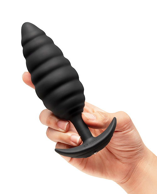 b - Vibe Twist Texture Plug - Black