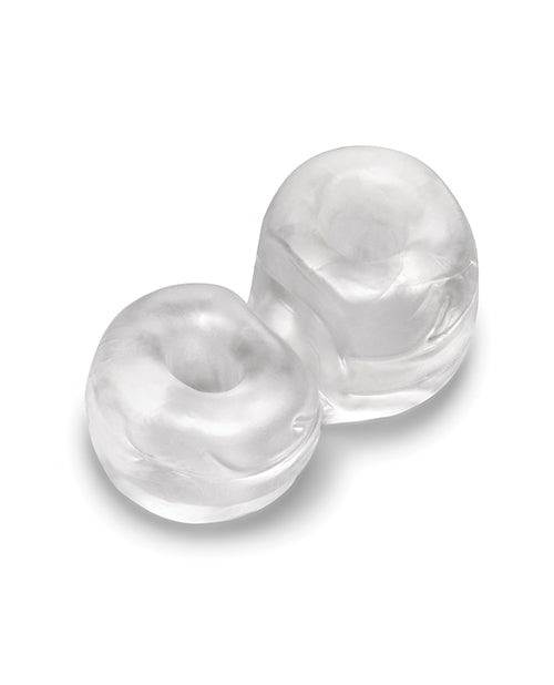 b - Vibe Stretch - Tech Double Barrel Ultra Stretchy Cock Ring & Ball Stretcher