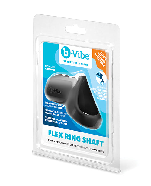 b - Vibe Flex Ring Shaft Silicone Cock Ring & Ball Stretcher