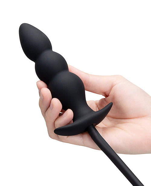 b - Vibe Beaded Inflatable Anal Plug w/Hand Pump