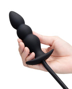b - Vibe Beaded Inflatable Anal Plug w/Hand Pump