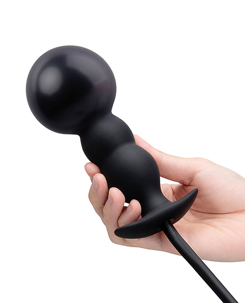 b - Vibe Beaded Inflatable Anal Plug w/Hand Pump