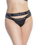Fine Lace Back w/Double Strap Waistband Black