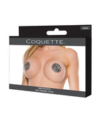 Darque Round Spiked Reusable Pasties - Black