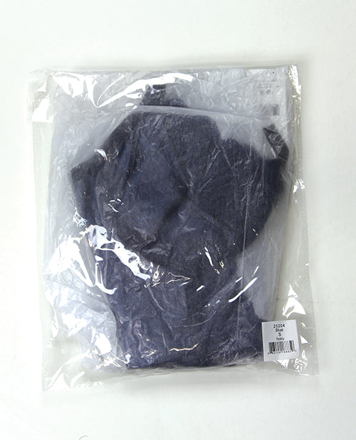 Darque Midnight Wet Look & Lace Teddy - Blue