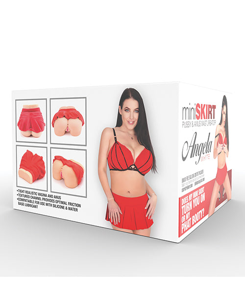 Angela White Mini Skirt Masturbator