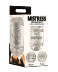 Curve Toys Mistress Double Shot Mini Masturbator Mouth & Pussy - Clear