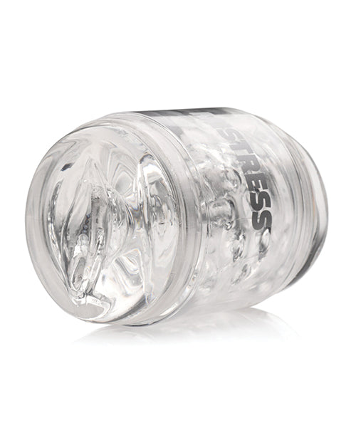 Curve Toys Mistress Double Shot Mini Masturbator Mouth & Pussy - Clear