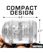 Curve Toys Mistress Double Shot Pussy & Ass Mini Masturbator - Clear