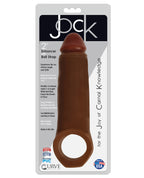 Curve Toys Jock Enhancer 2" Extender w/Ball Strap - Chocolate