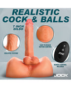 Curve Toys Jock Studs Power Rod Thrusting & Vibrating Dildo w/Remote Control
