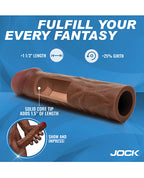 Curve Toys Jock Enhancers 1.5" Silicone Penis Extension Sleeve - Dark