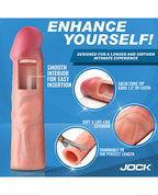 Curve Toys Jock Enhancers 1.5" Silicone Penis Extension Sleeve - Light