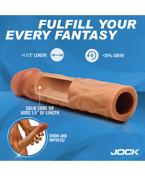 Curve Toys Jock Enhancers 1.5" Silicone Penis Extension Sleeve