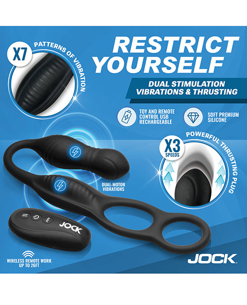 Hyper Thrusting and Vibrating Anal Plug w/C - Ring