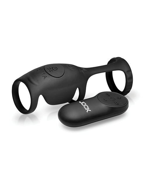 Curve Toys Jock Enhancers Blitz Vibrating Penis Sleeve C - Ring w/Remote