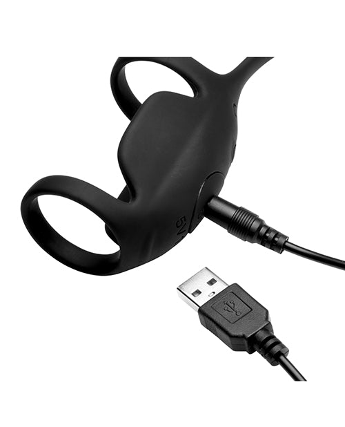 Curve Toys Jock Enhancers Blitz Vibrating Penis Sleeve C - Ring w/Remote