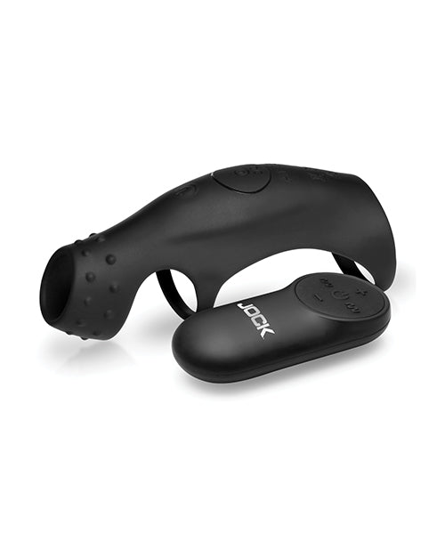 Curve Toys Jock Enhancers Rush Vibrating Penis Sleeve C - Ring w/Remote