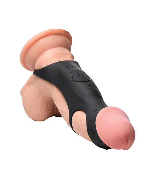Curve Toys Jock Enhancers Rush Vibrating Penis Sleeve C - Ring w/Remote