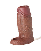 Curve Toys Jock Enhancers Squirting Silicone Penis Enhancer - Dark