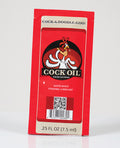 Cock Oil Water Based Lubricant - Foil Packet