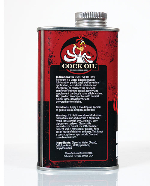 Cock Oil Water Based Lubricant - Metal Can