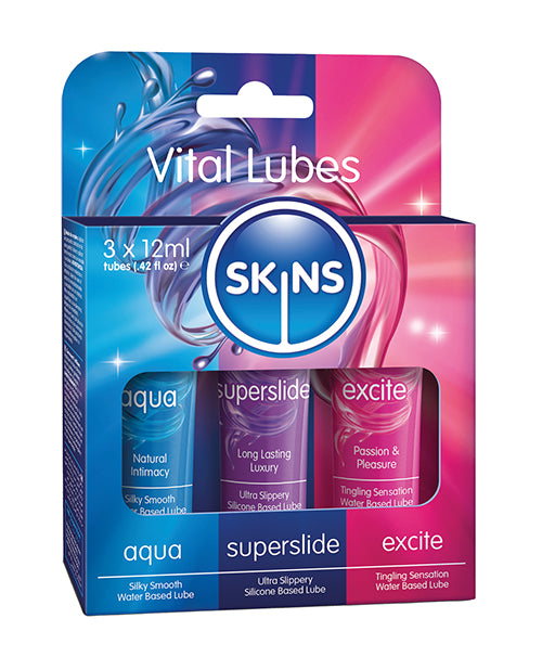 Skins Vital Lubes - Tubes Pack of 3