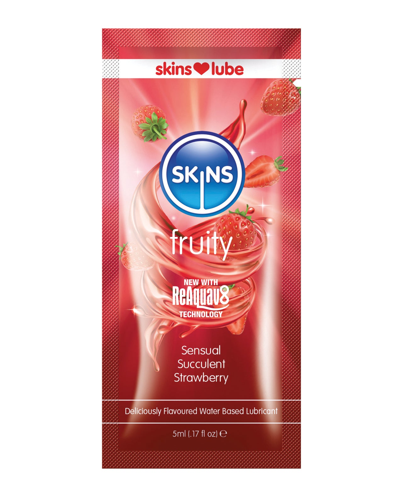 Skins Water Based Lubricant - Foil Strawberry