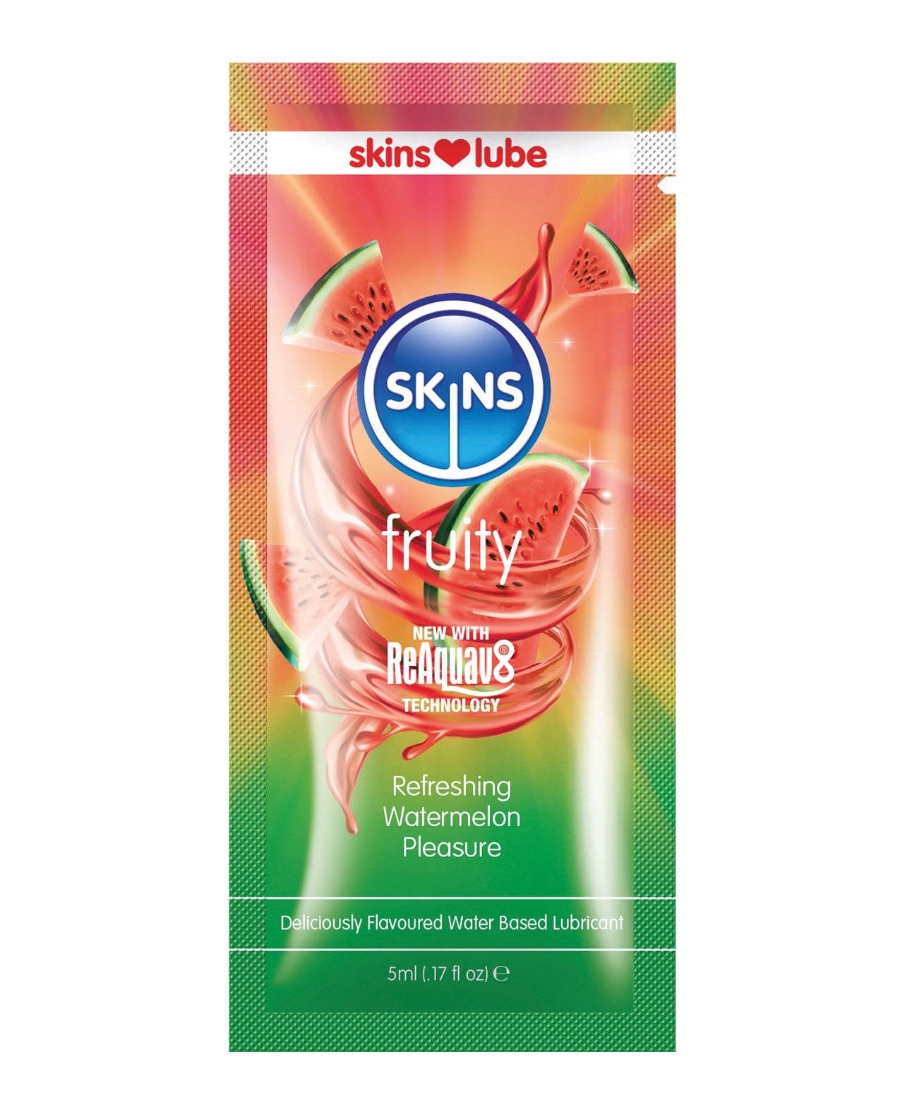 Skins Water Based Lubricant - Foil Watermelon