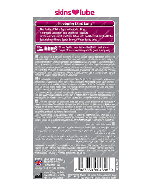 Skins Excite Water Based Lubricant