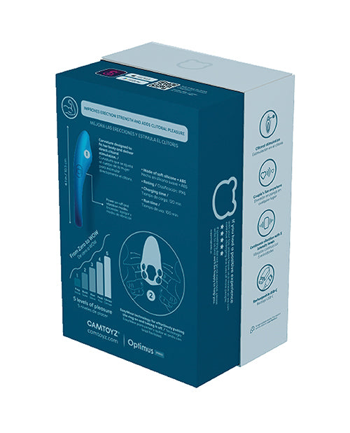 Camtoyz Pro FlexRing Vibrating Cock Ring - Blue