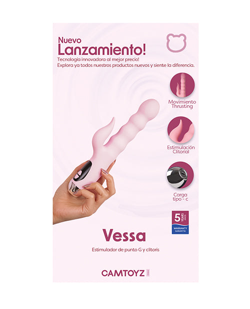 Camtoyz Vessa G - Spot & Clitoral Vibrator - Pink
