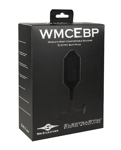 ElectraStim x Mr. Leather - World' Most Comfortable Silicone Electro Butt Plug - Black