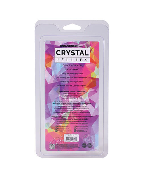 Crystal Jellies Novice 4" Pop Plug - Pink