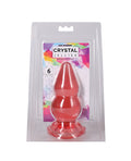 Crystal Jellies 6" Double Pop Plug - Pink