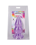 Crystal Jellies 6" Double Pop Plug - Purple