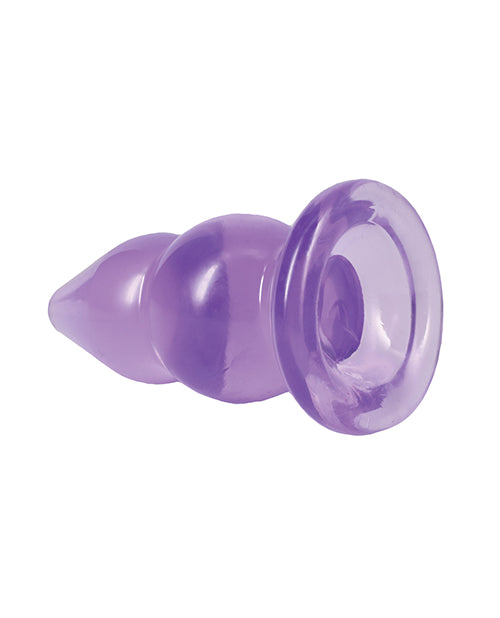 Crystal Jellies 6" Double Pop Plug - Purple