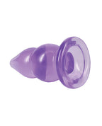 Crystal Jellies 6" Double Pop Plug - Purple