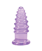 Crystal Jellies 5" Anal Twist - Purple