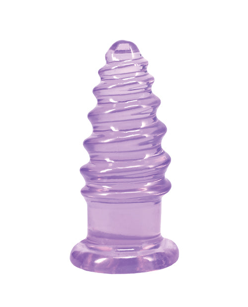 Crystal Jellies 5" Anal Twist - Purple