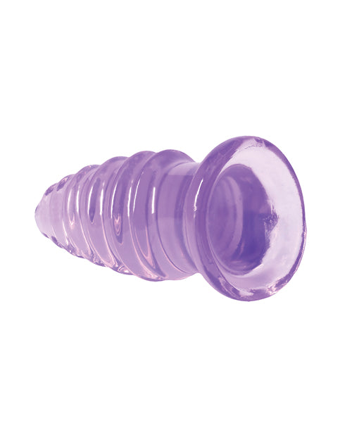 Crystal Jellies 5" Anal Twist - Purple