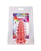 Crystal Jellies 6" Anal Twist - Pink