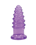 Crystal Jellies 6" Anal Twist - Purple