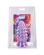 Crystal Jellies 6" Anal Twist - Purple